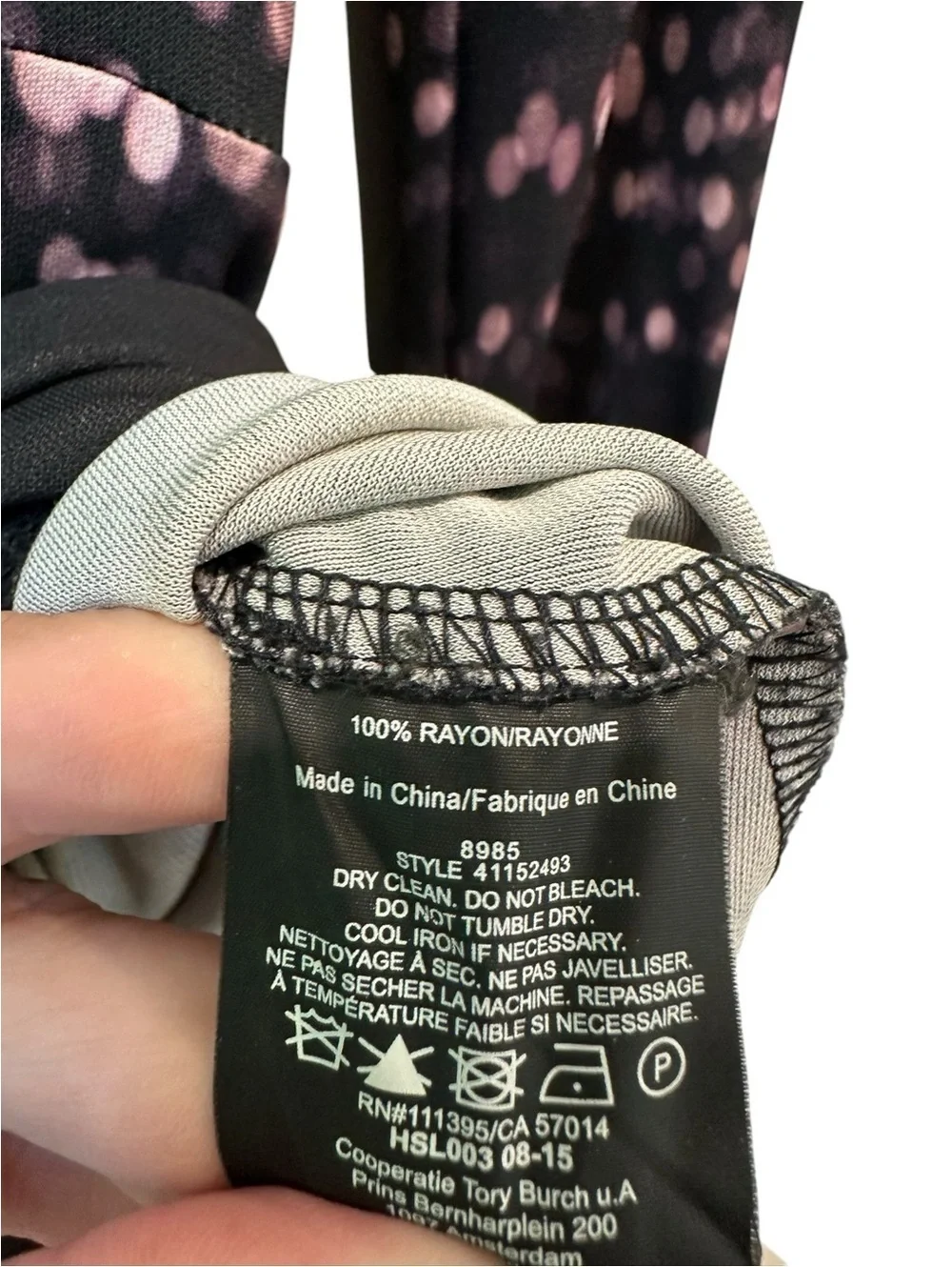 Tory Burch City Lights Long Sleeve Jersey Dress